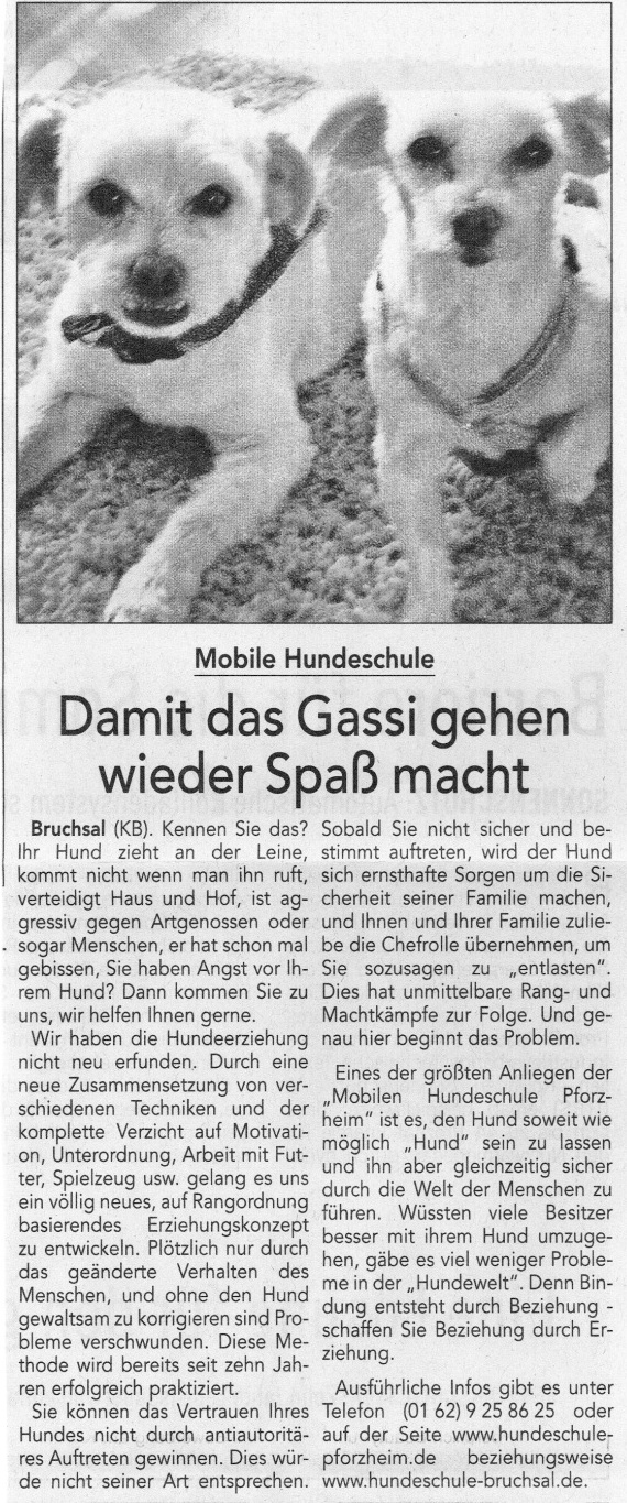 Damit Gassi gehen Spa macht!