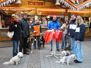 auf dem Weihnachtsmarkt