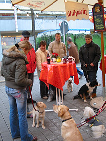 auf dem Weihnachtsmarkt