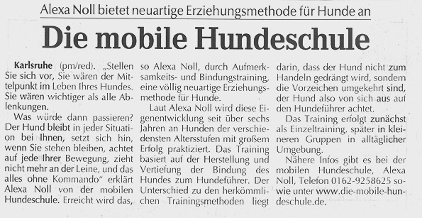 Die mobile Hundeschule - Alexa Noll